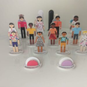 Kit Bonecos Sistêmicos para Constelação Familiar - 20 Elementos
