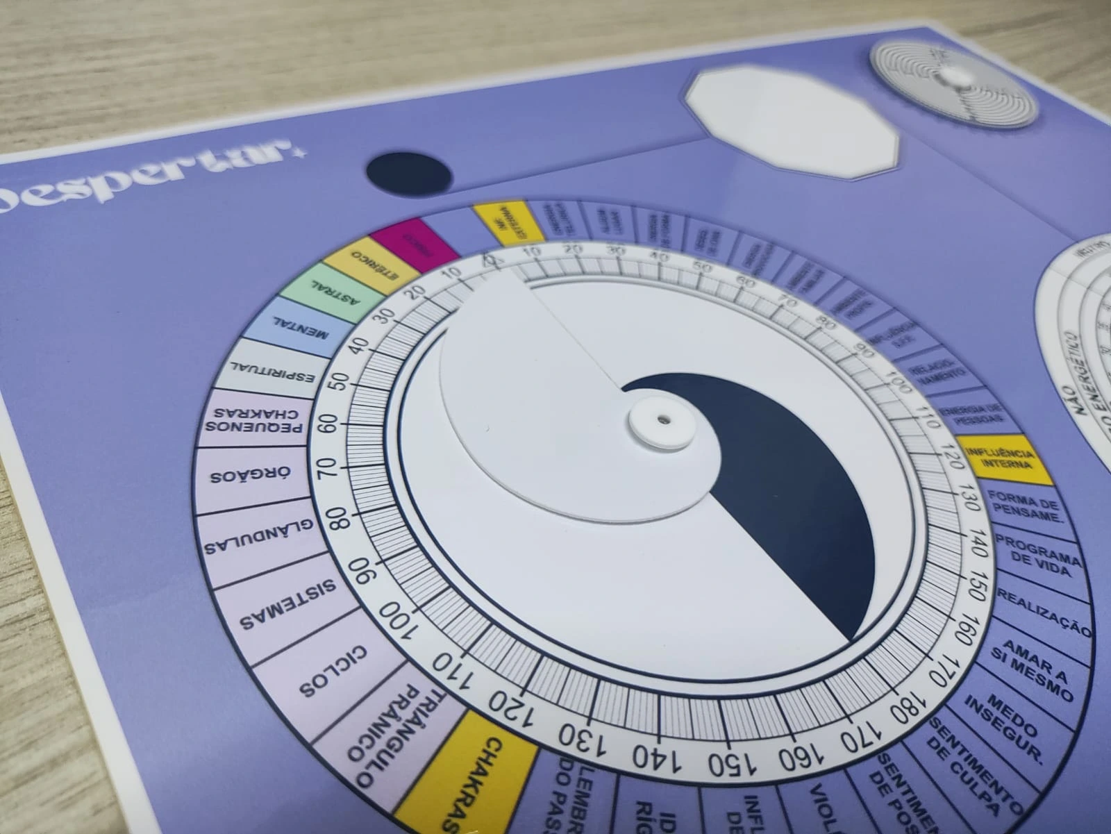 Mesa Radiônica - MDF 3mm + Folha de Apoio Meu Despertar